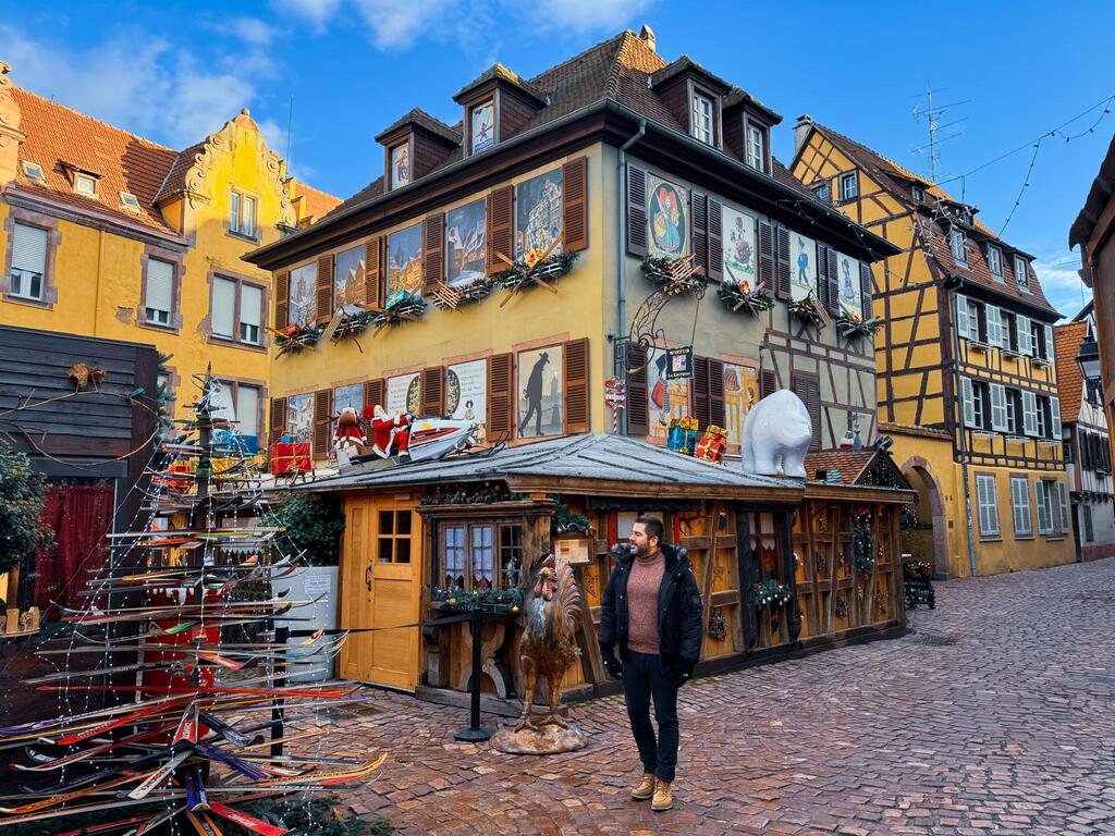 Fons paseando por Colmar