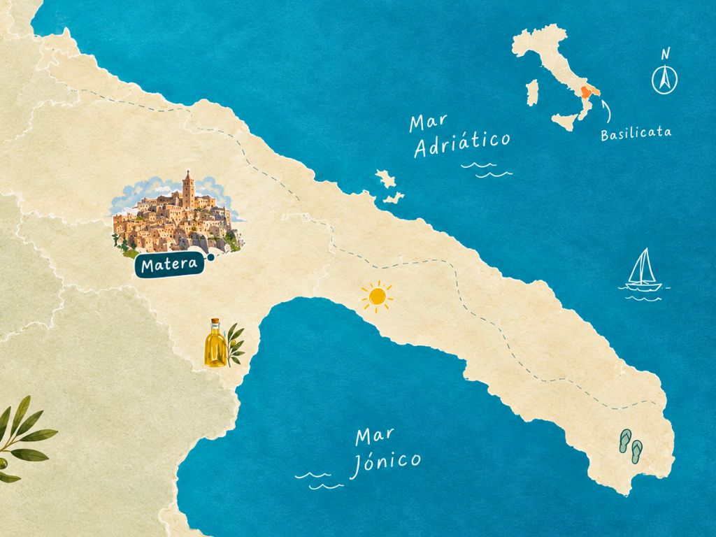 Matera en el mapa
