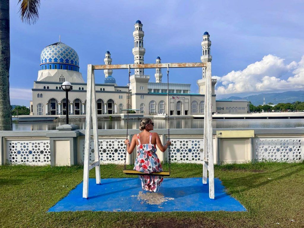 Una de las mezquitas más bonitas de Borneo Kota Kinabalu