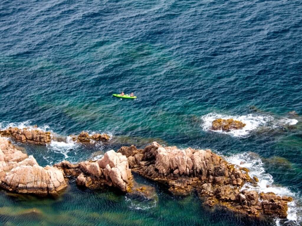 rutas en kayak por la Costa Brava